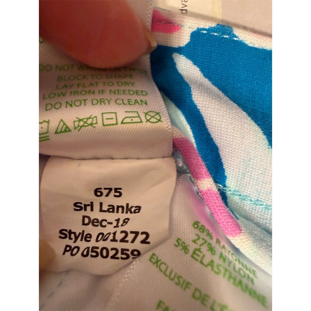 Lilly Pulitzer Buttercup Knit Shorts Womens Size 0 Multicolor Scallop Hem - Picture 6 of 6